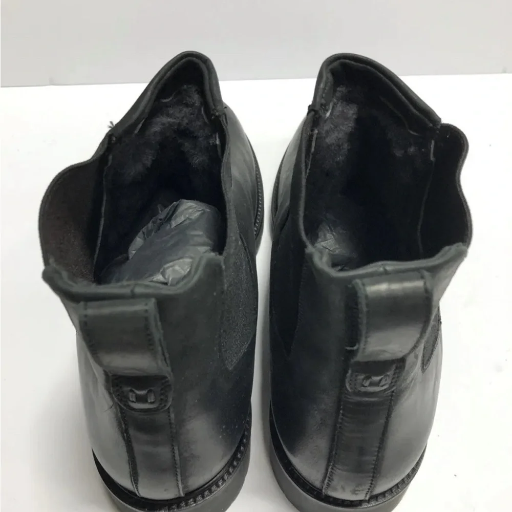 Ross Snow, Mens Fabio Chelsea Black Leather Boot, Size 11 M